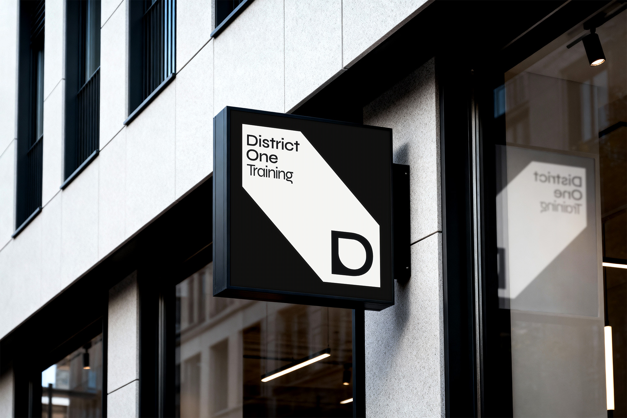 District One sign mockup